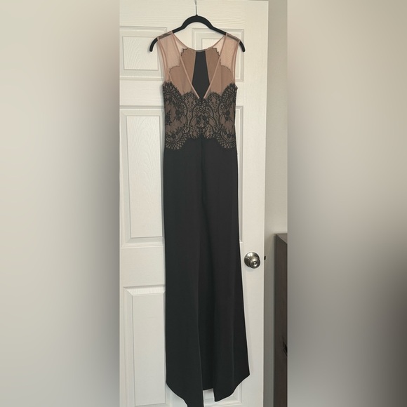 BCBG MaxAzaria sheer top and lace black gown Size 2 - Picture 2 of 11
